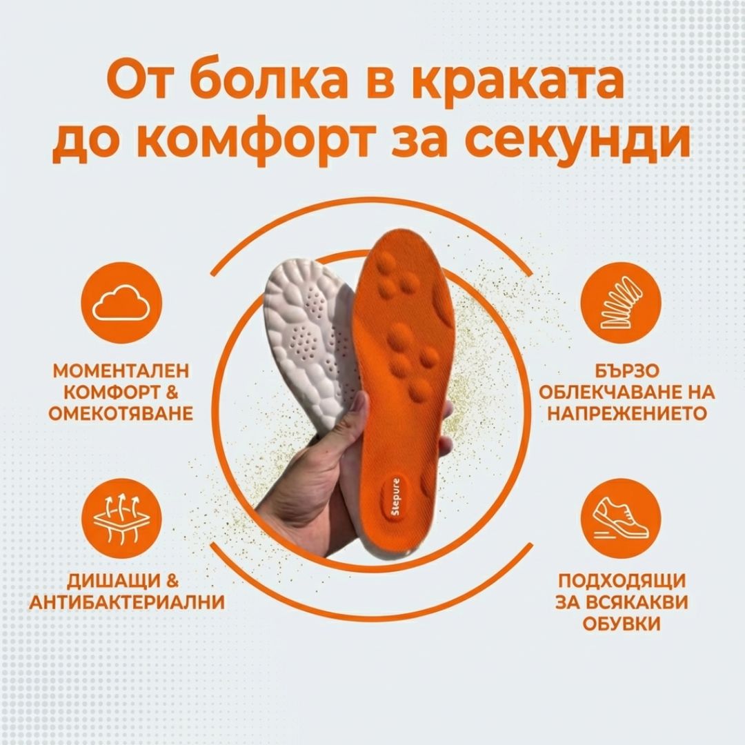 Stepure- Иновативно решение за облекчаване на болките в краката