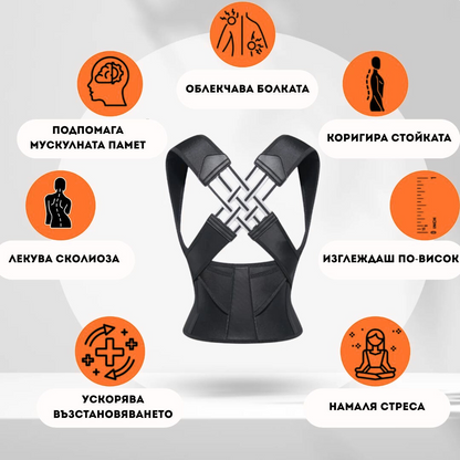 FlexiBack- Иновационен коректор за стойка, който премахва болките в гърба и връща правилната стойка